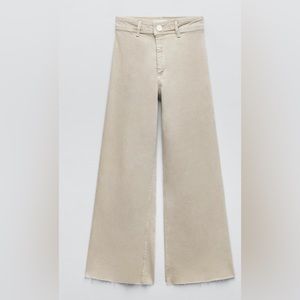 Zara marine straight leg pants in stone